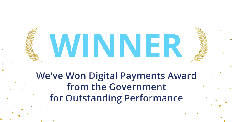 You are currently viewing We’ve won Digital Payments Award from the government for outstanding performance