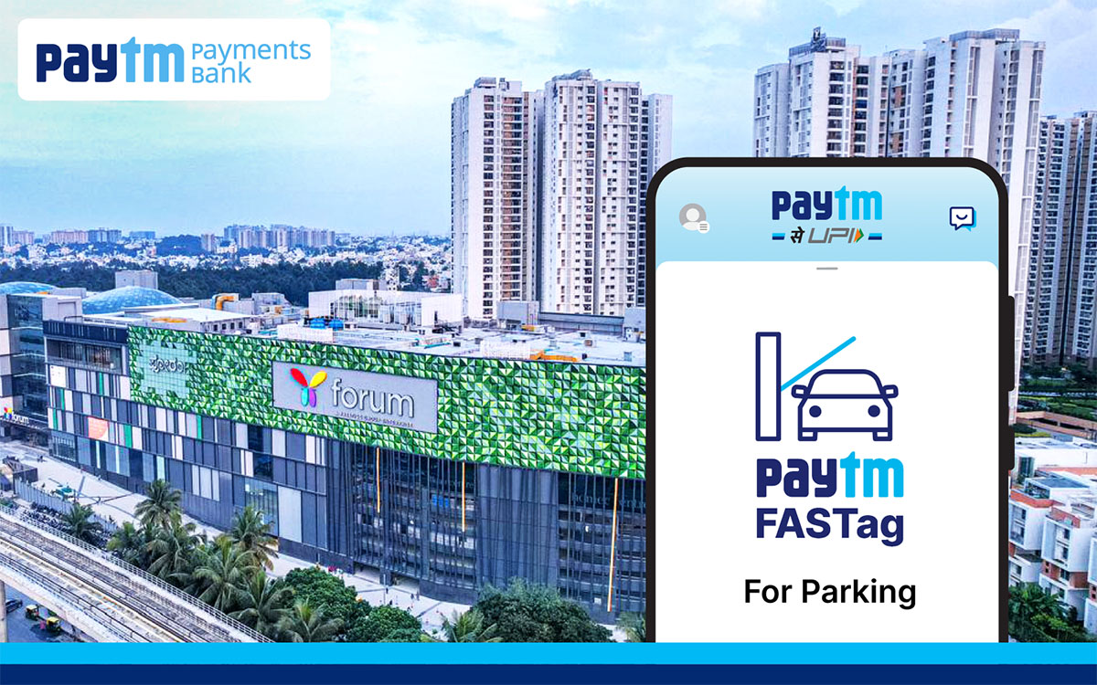 You are currently viewing Paytm Payments Bank enables FASTag payments for parking at Bengaluru’s Forum Falcon City Mall