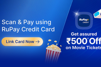 Paytm Payments Bank offers exclusive movie tickets vouchers worth ₹500 to users on payments through Credit Card on UPI